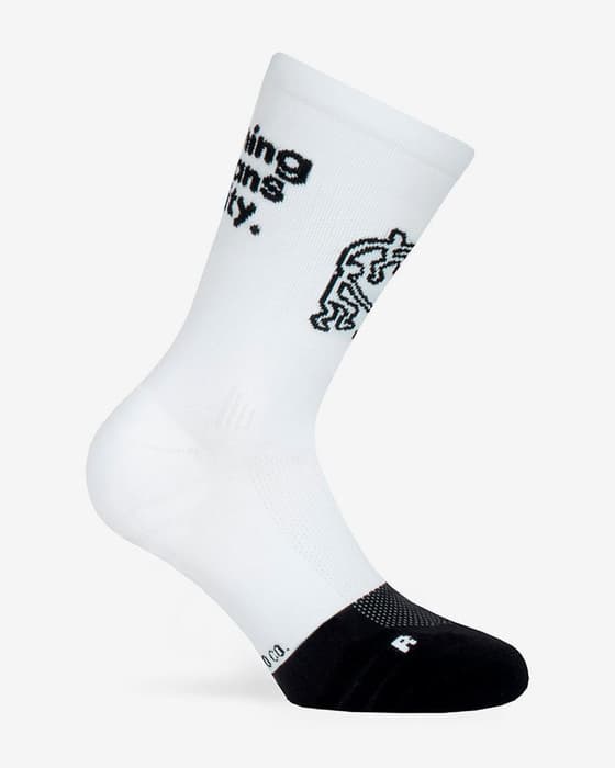 Calcetines Pacific & Co Unity blanco negro 
