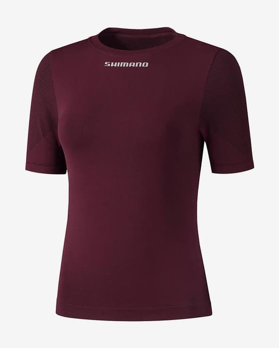 Camiseta interior Shimano Series manga corta morado mujer