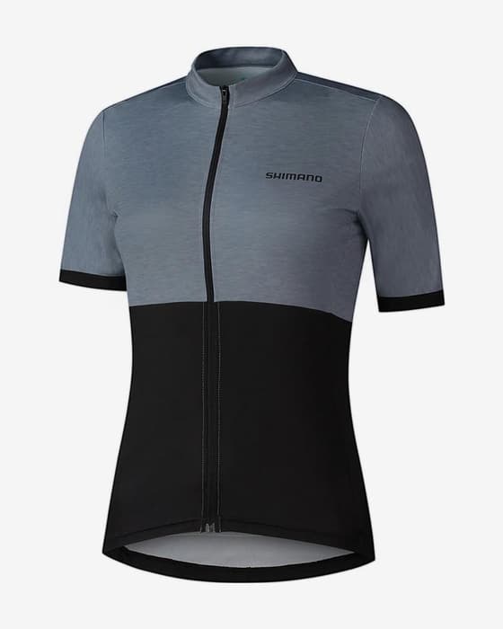 Maillot Shimano Element manche courte gris noir femme