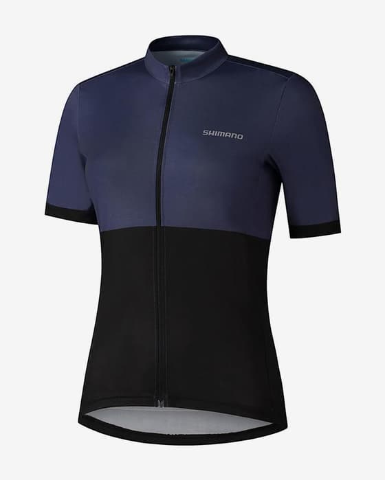 Maillot Shimano Element manche courte bleu marine noir femme