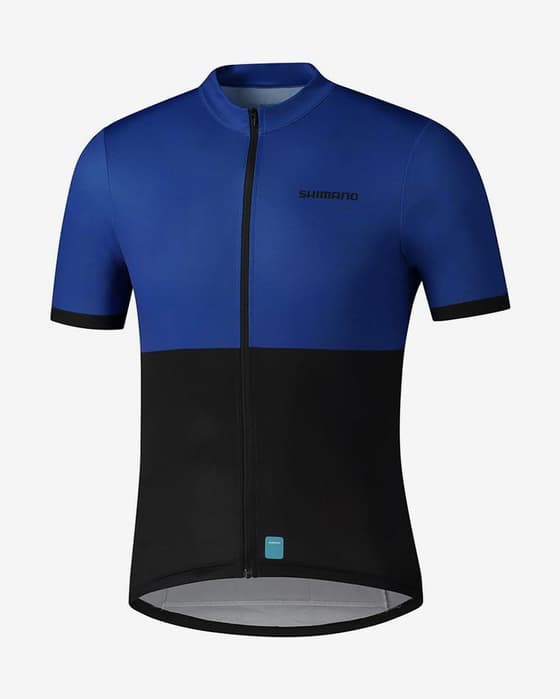 Maillot Shimano Element manche courte bleu clair noir