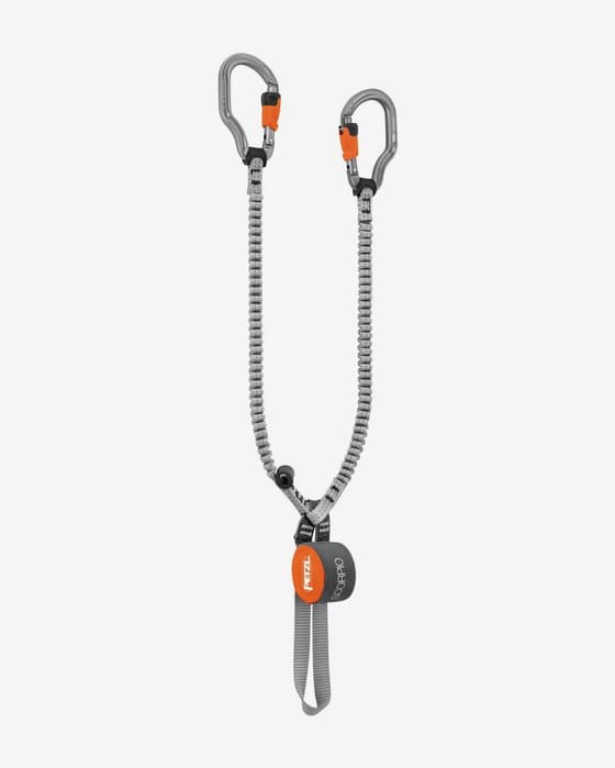 Set disipador vía ferrata Petzl Scorpio Vertigo gris naranja