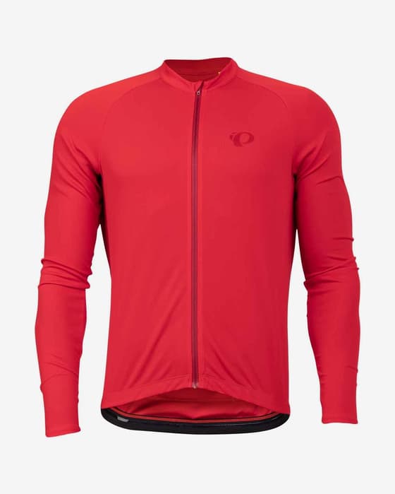 Maillot Pearl Izumi Quest manche longue rouge framboise