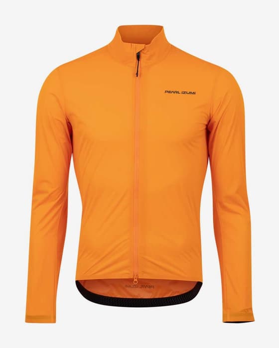 Chaqueta fina cortavientos Pearl Izumi Pro Barrier naranja claro