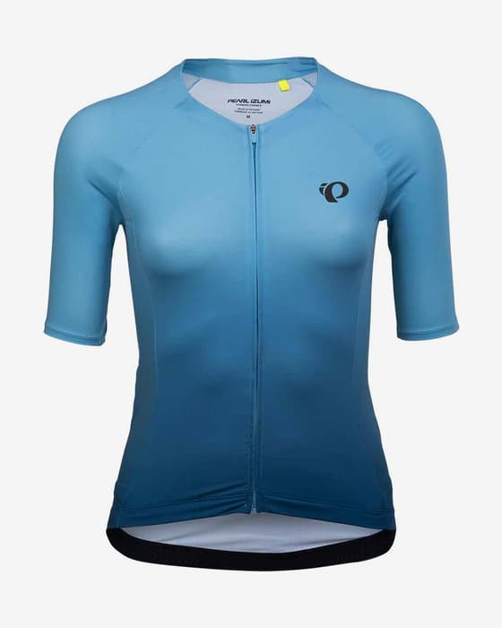 Maillot Pearl Izumi Attack Air manga corta azul celeste degradado mujer