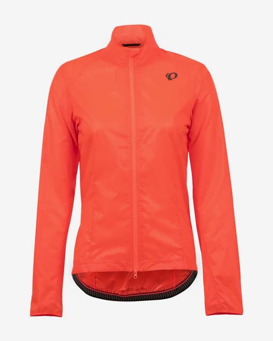 Chaqueta fina cortavientos Pearl Izumi Attack Barrier rojo coral mujer