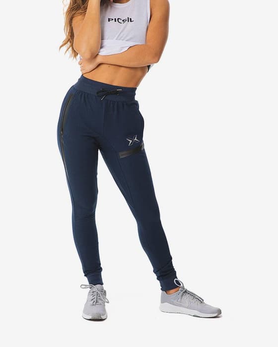 Pantalón largo Picsil Jogger azul marino mujer