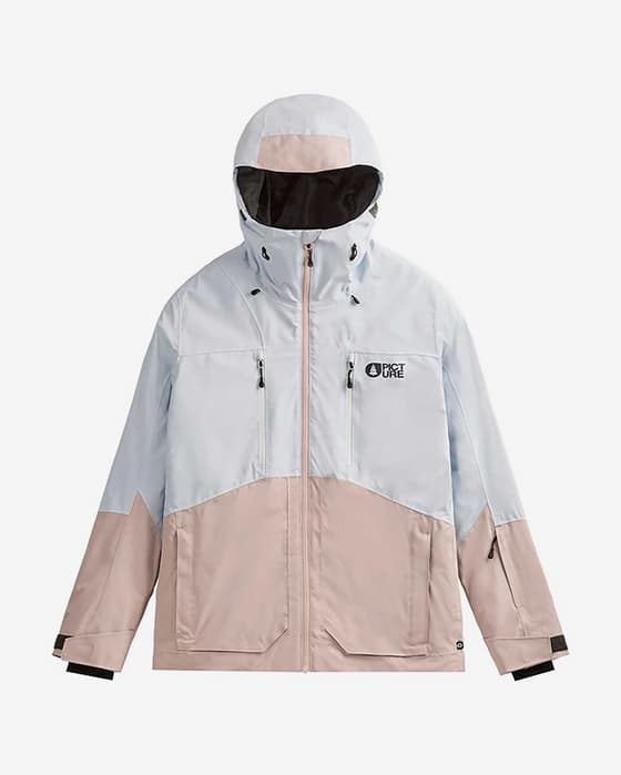 Chaqueta con capucha Picture Fresya azul claro rosa mujer