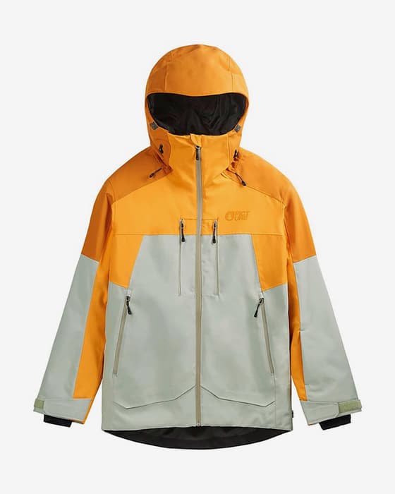 Chaqueta con capucha Picture Exa naranja verde menta mujer