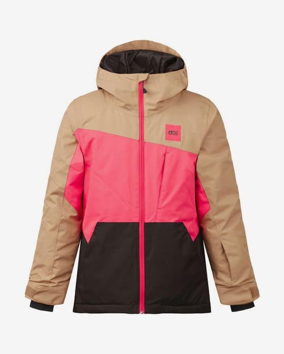 Chaqueta con capucha Picture Seady rosa negro beige claro infantil