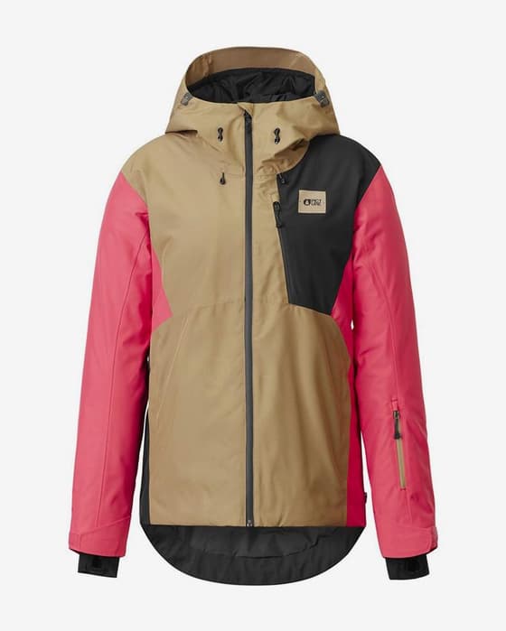 Chaqueta con capucha Picture Seen marrón negro rosa mujer