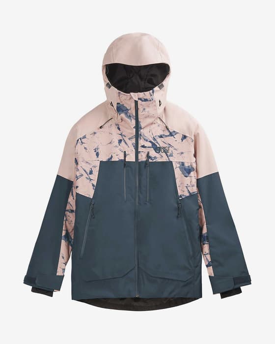 Chaqueta con capucha Picture Exa rosa azul marino mujer