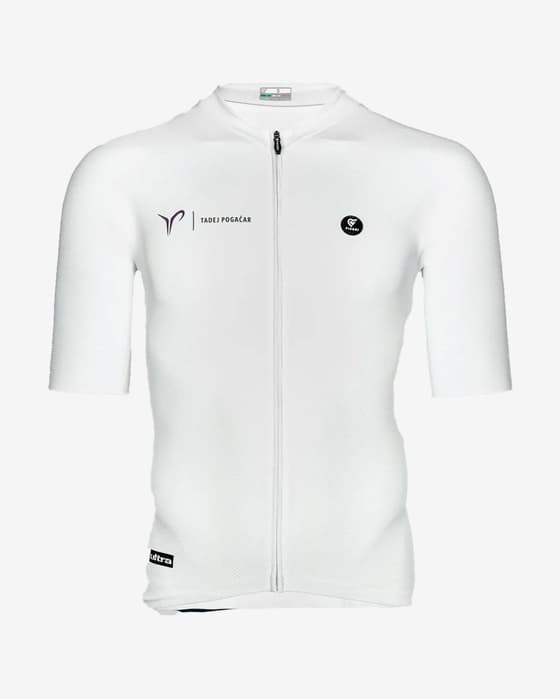 Maillot Pissei Prima Pelle Ultra Tadej Pogacar manches courtes blanc