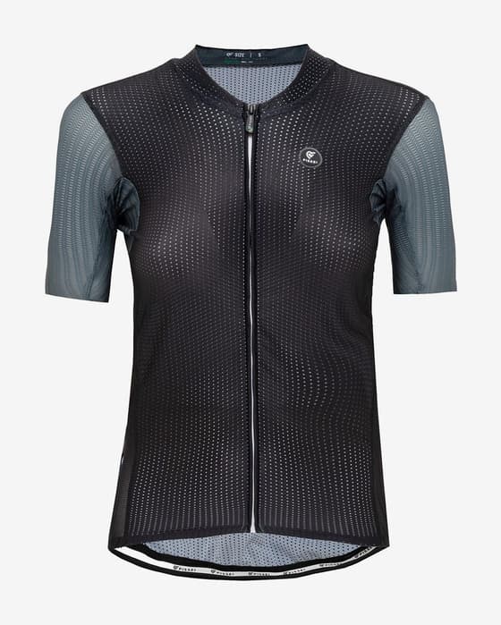 Maillot Pissei Sanremo manches courtes noir gris