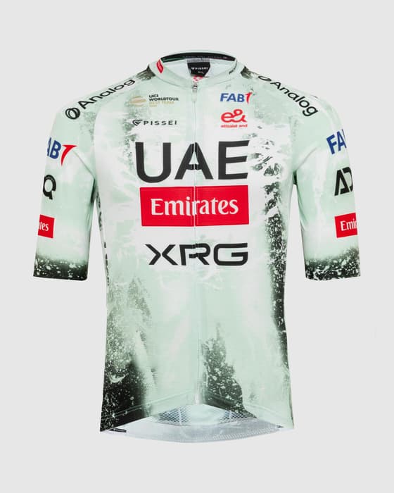 Maillot UAE Team Emirates XRG Tour de France 2025 Réplique manches courtes blanc