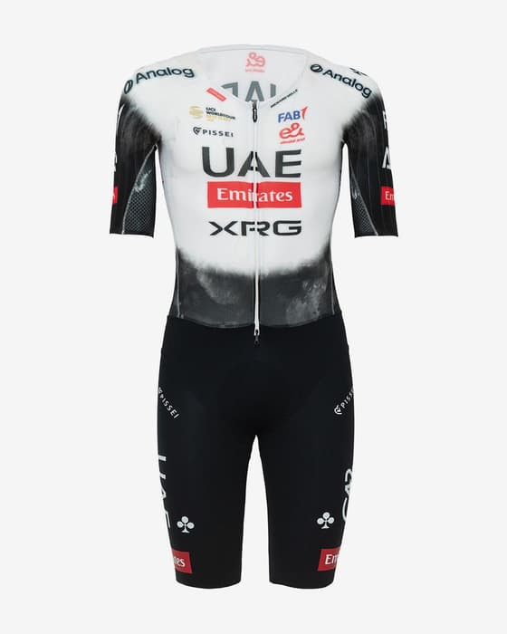 Combinaison intégrale UAE Team Emirates 2025 Hybrid blanc noir