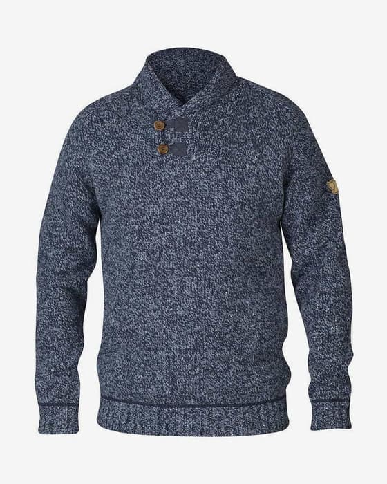 Jersey Fjällräven Lada manga larga azul marino