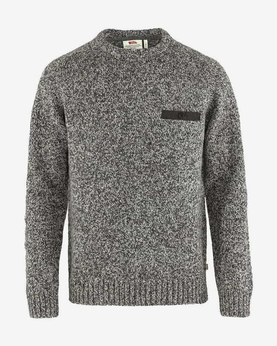 Jersey Fjällräven Lada Round-neck manga larga gris