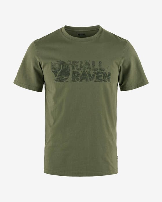 Fjällräven Lush Logo Short Sleeve T-Shirt Forest Green