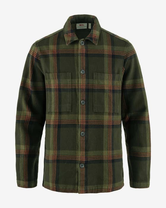 Shirt Fjällräven Singi Flannel long sleeve forest green