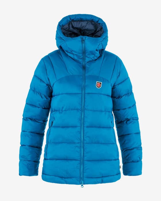 Giacca con cappuccio Fjällräven Expedition Mid Winter blu luminoso donna