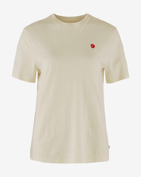 Fjällräven Hemp Blend Short Sleeve T-Shirt Cream White Women