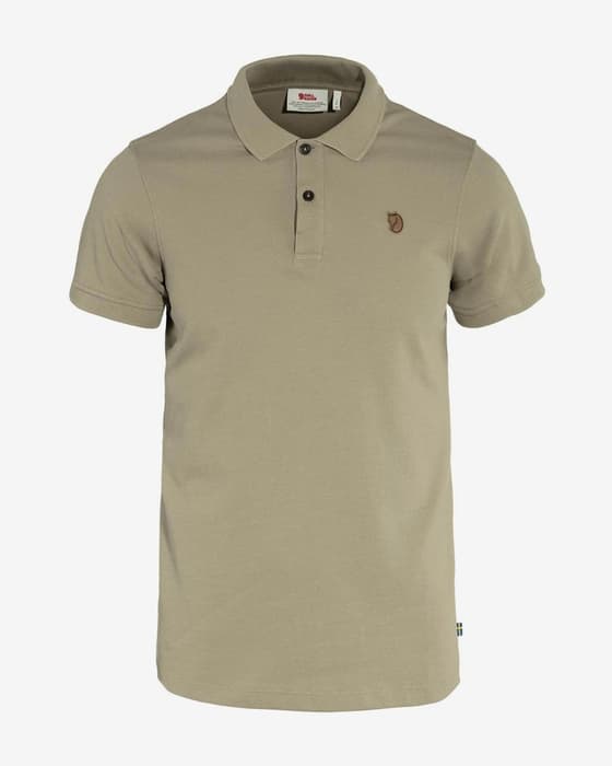 Fjällräven Ovik Short Sleeve Polo Shirt Sand Grey