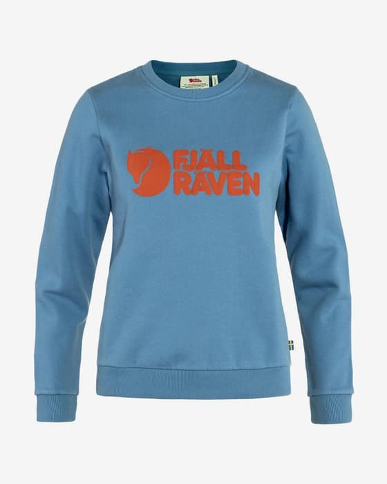 Sudadera Fjällräven Logo azul rojo mujer