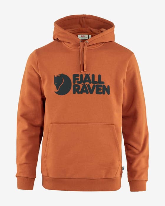 Sudadera con capucha Fjällräven Logo naranja
