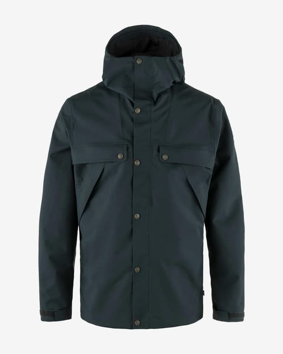 Giacca con cappuccio Fjällräven Övik Hydratic blu marino