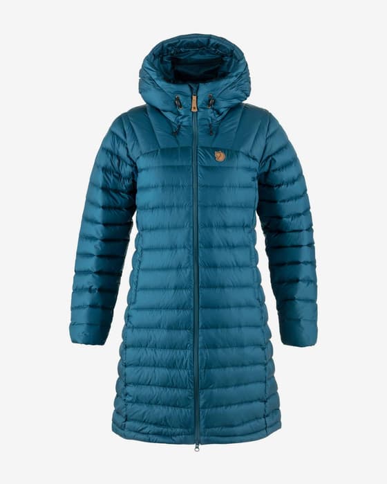 Giacca con cappuccio Fjällräven Snow Flake Parka blu donna