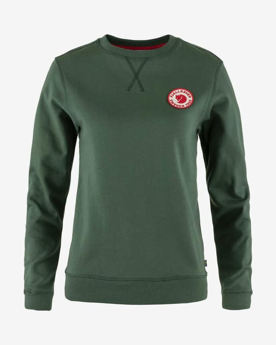 Sudadera Fjällräven 1960 Logo Badge verde patina mujer