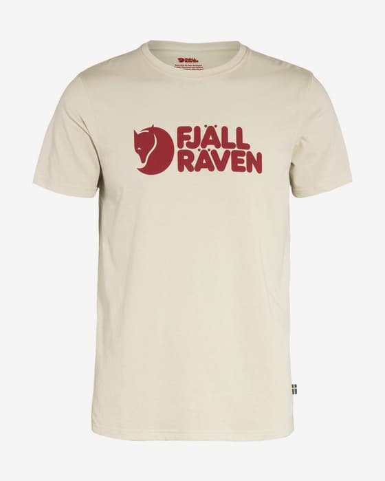 T-shirt Fjällräven Logo branco vermelho