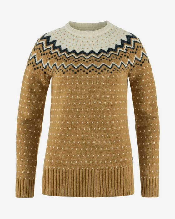 Sudadera Fjällräven Övik Knit marrón mujer