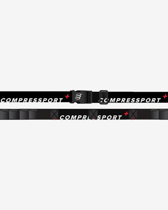 Startnummern-Gürtel Compressport Race Belt Laufgürtel schwarz