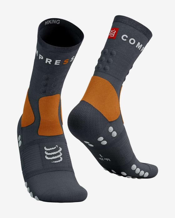 Compressport Hiking Socks Dark Grey Orange