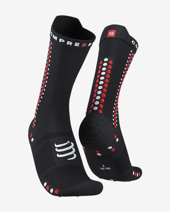 Calcetines Compressport Pro Racing v4.0 Bike negro rojo