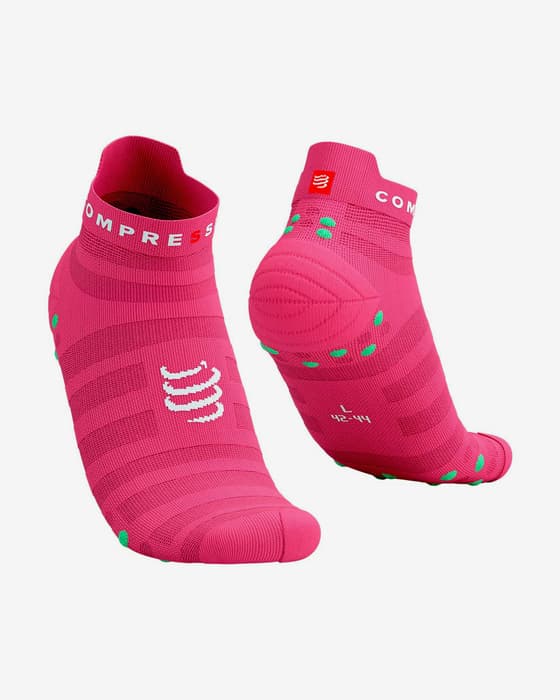Calcetines Compressport Pro Racing v4.0 Ultralight Run Low rosa