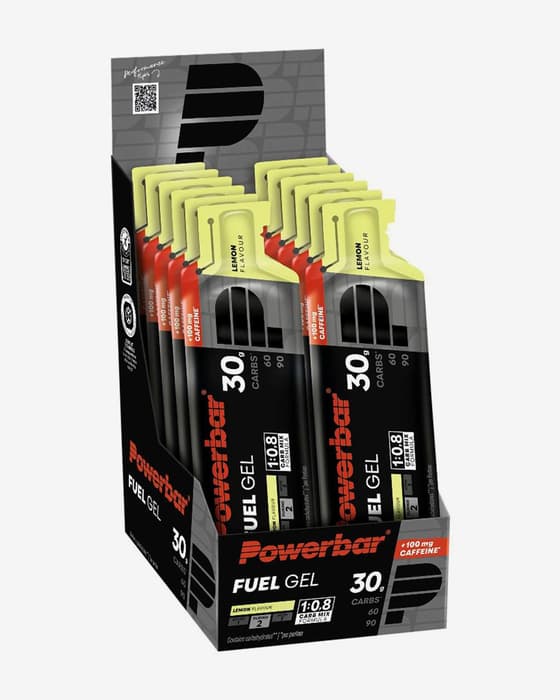 Żel energetyczny PowerBar Fuel Gel 30g smak cytrynowy + kofeina (12 sztuk)