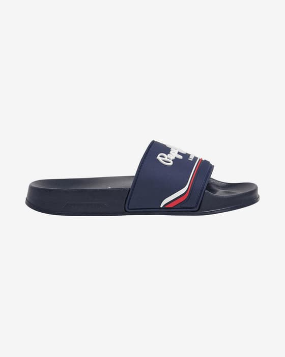 Sandali Pepe Jeans Slider Origin blu marino rosso junior