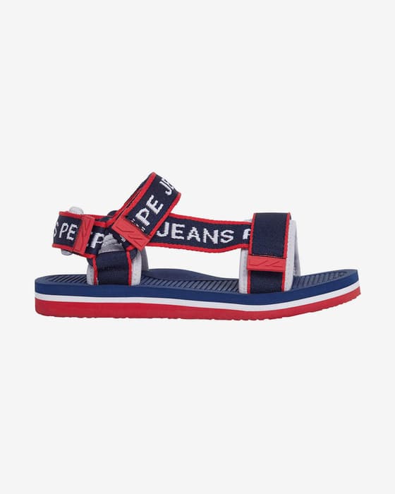Sandali Pepe Jeans Pool Classic rosso blu junior