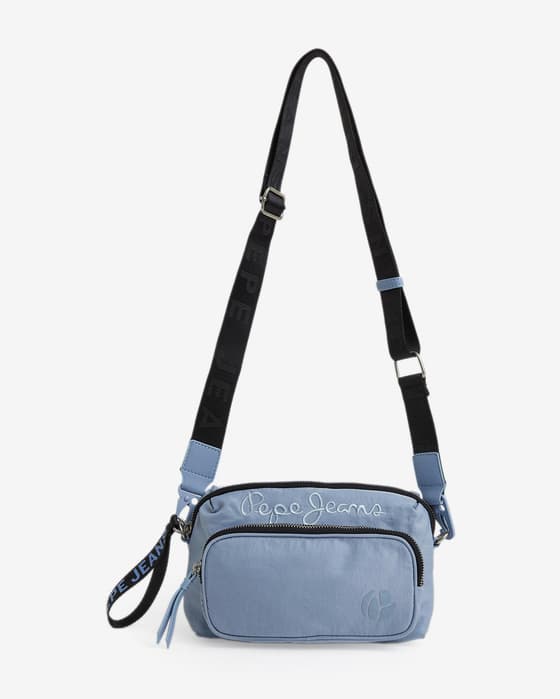 Torba przez ramię Pepe Jeans Eliana w kolorze jasnoniebieskim i czarnym
