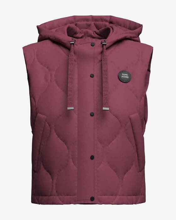 Chaleco Pepe Jeans Nina burdeos mujer