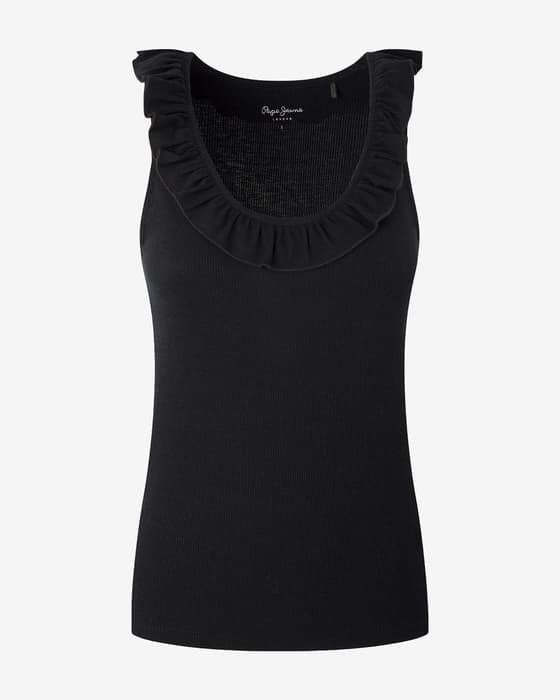 Camiseta Pepe Jeans Dorina tirantes negro mujer