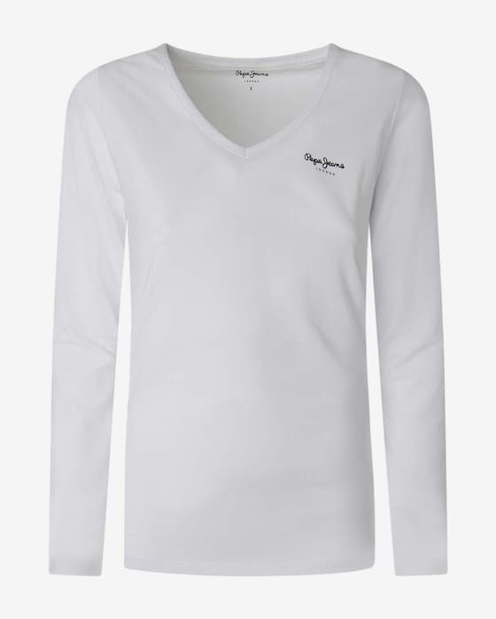 Camisola Pepe Jeans Corine manga comprida branco mulher