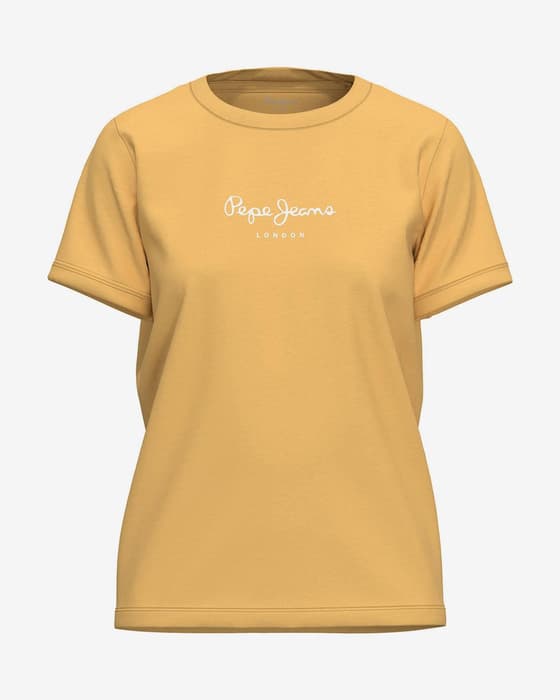 Pepe Jeans Wendy Damen T-Shirt gelb/weiß