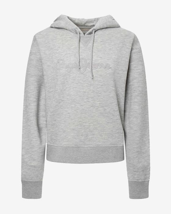 Sudadera con capucha Pepe Jeans Nanette gris mujer