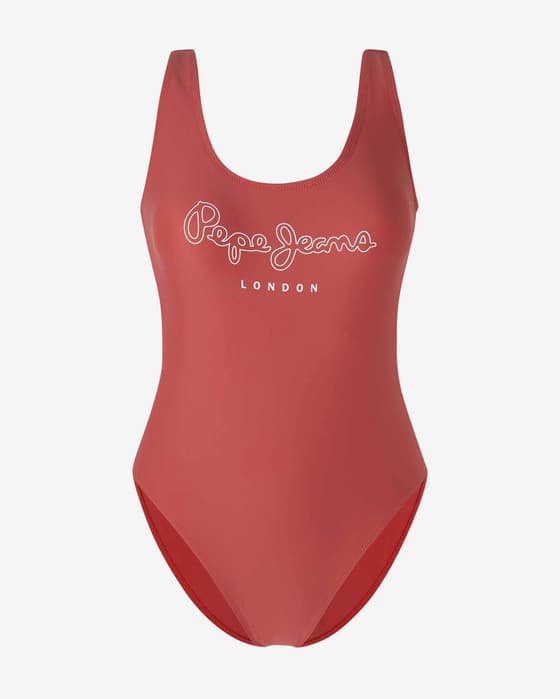 Bañador Pepe Jeans Olena rojo intenso blanco mujer