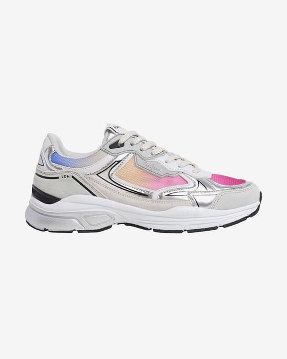 Zapatillas Pepe Jeans Dave Colors gris rosa naranja azul mujer