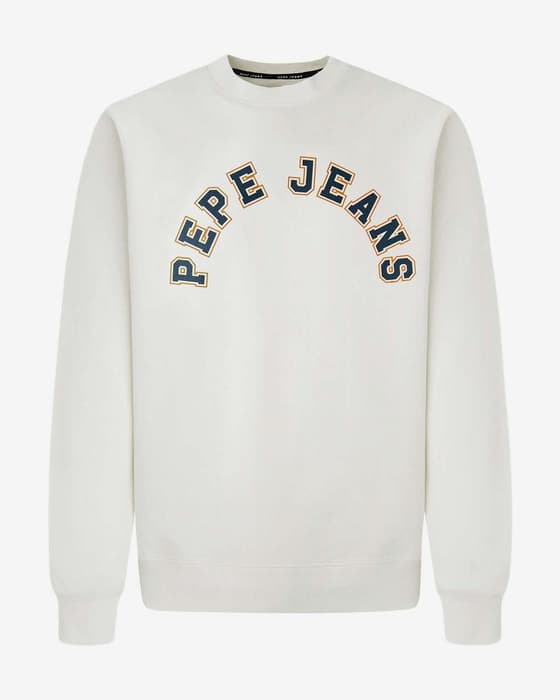 Sudadera Pepe Jeans Westend blanco azul marino